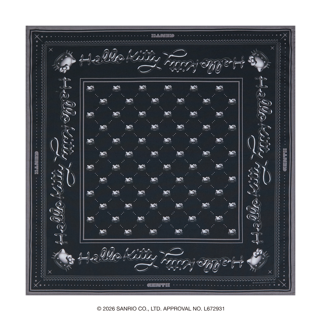 Graphic Bandana Chrome 01 / Black