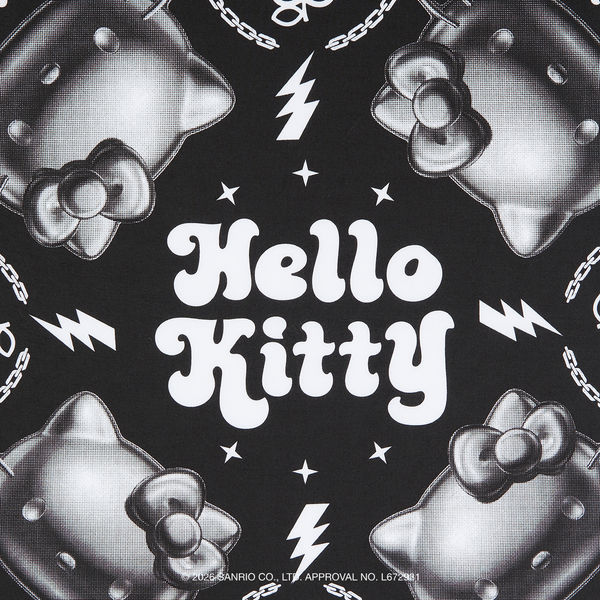 [Metal City] Hello Kitty Graphic Bandana_Halftone 02/ Black