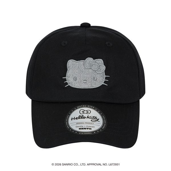 [Metal City] Hello Kitty Cap_Chrome 01/ Black