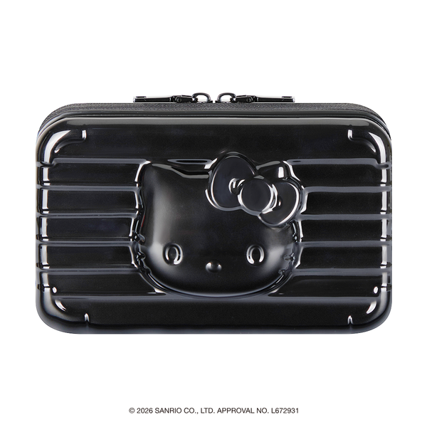 [Metal City] Hello Kitty Hard Pouch_Chrome 01/ Black