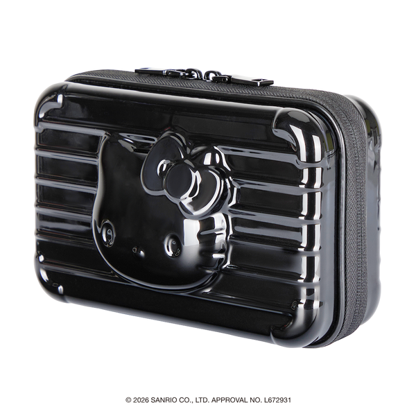 [Metal City] Hello Kitty Hard Pouch_Chrome 01/ Black