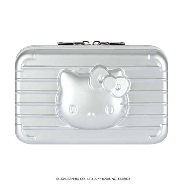 [Metal City] Hello Kitty Hard Pouch_Chrome 01/ Silver