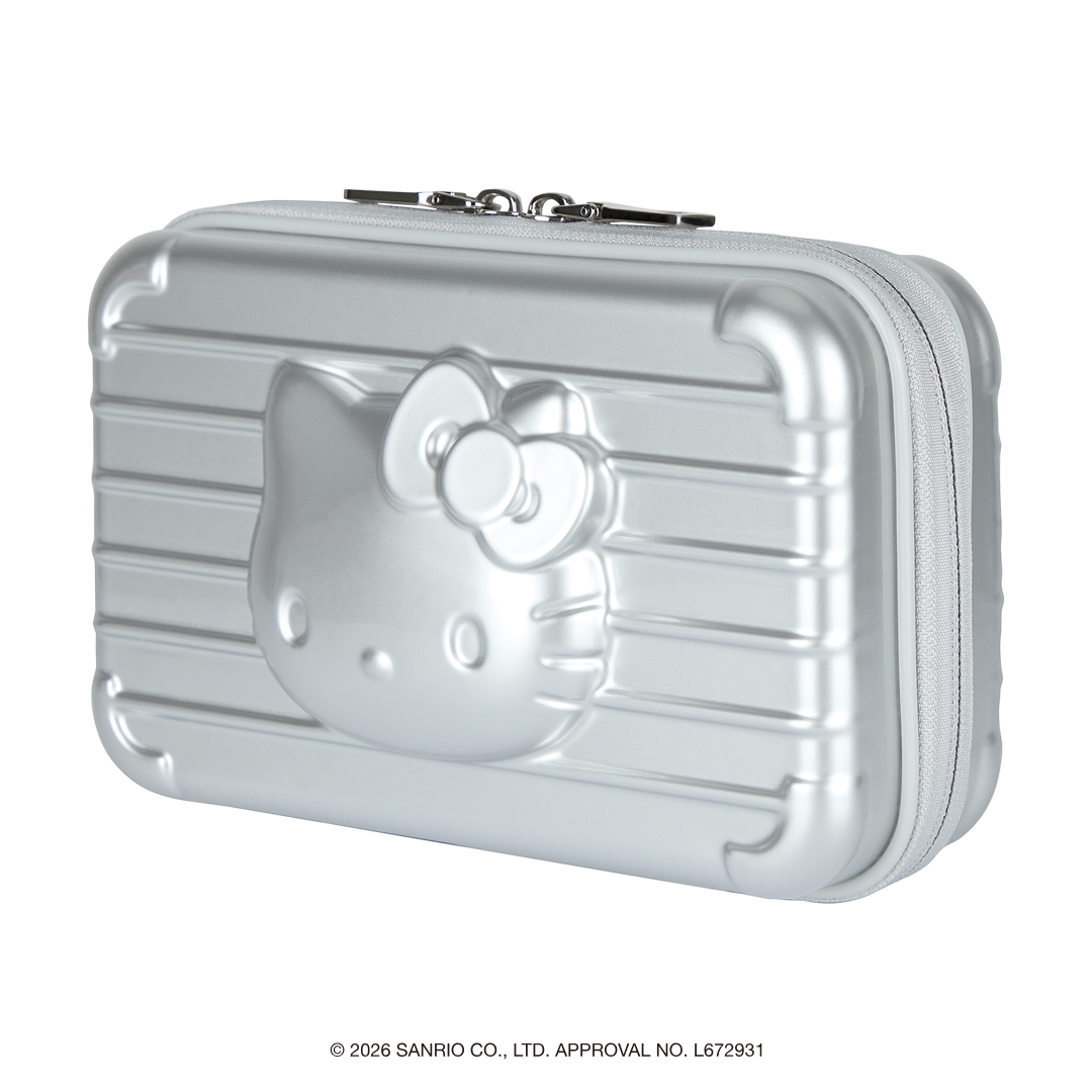 [Metal City] Hello Kitty Hard Pouch_Chrome 01/ Silver