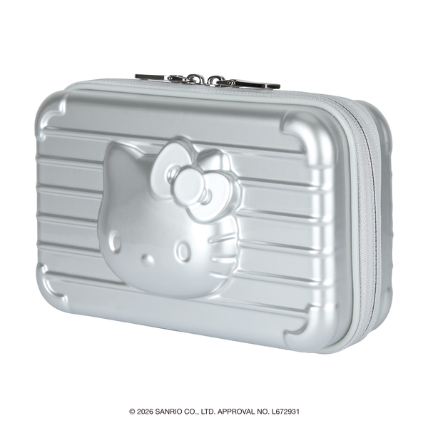 [Metal City] Hello Kitty Hard Pouch_Chrome 01/ Silver