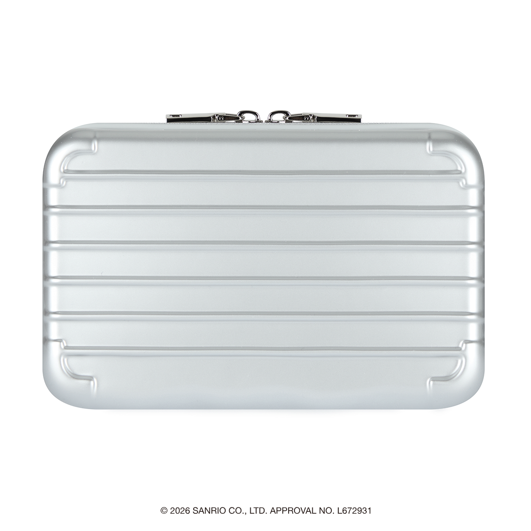 [Metal City] Hello Kitty Hard Pouch_Chrome 01/ Silver