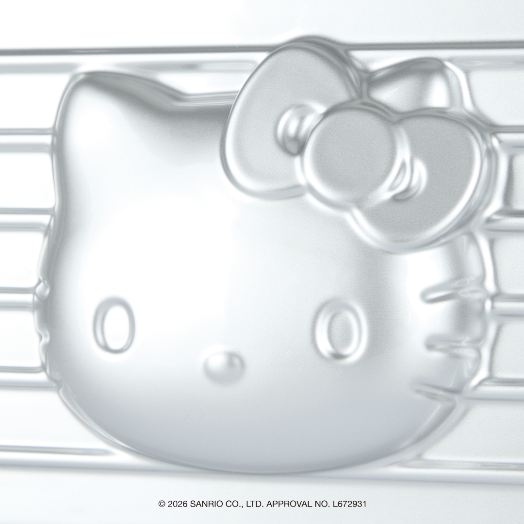 [Metal City] Hello Kitty Hard Pouch_Chrome 01/ Silver