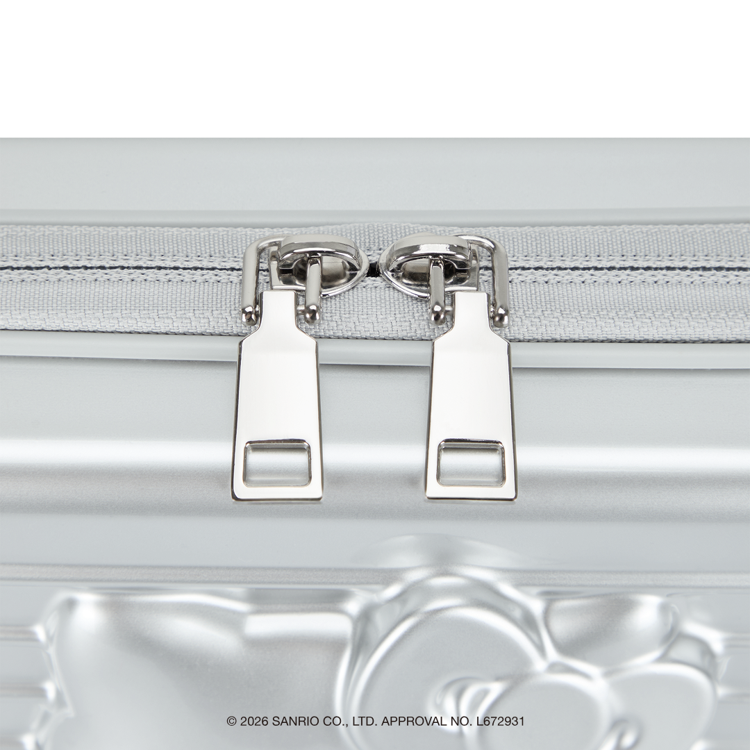 [Metal City] Hello Kitty Hard Pouch_Chrome 01/ Silver