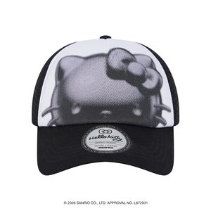 [Metal City] Hello Kitty MeshCap_Halftone 02/ Black