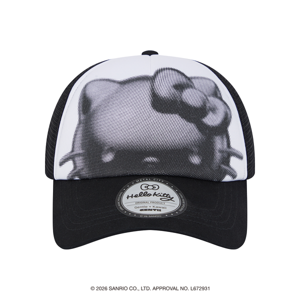 [Metal City] Hello Kitty MeshCap_Halftone 02/ Black