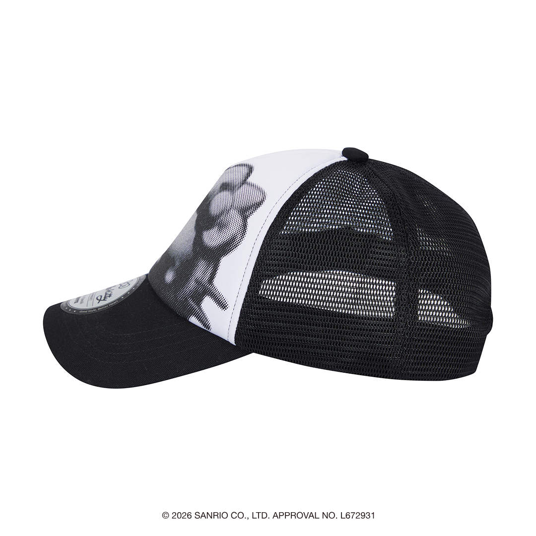 [Metal City] Hello Kitty MeshCap_Halftone 02/ Black