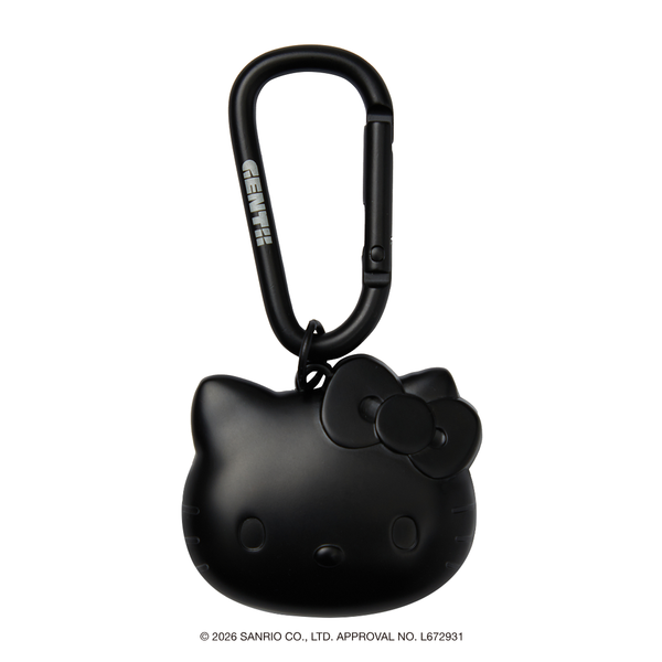 [Metal City] Hello Kitty Carabiner SolidKeyring_Chrome 01/ Black