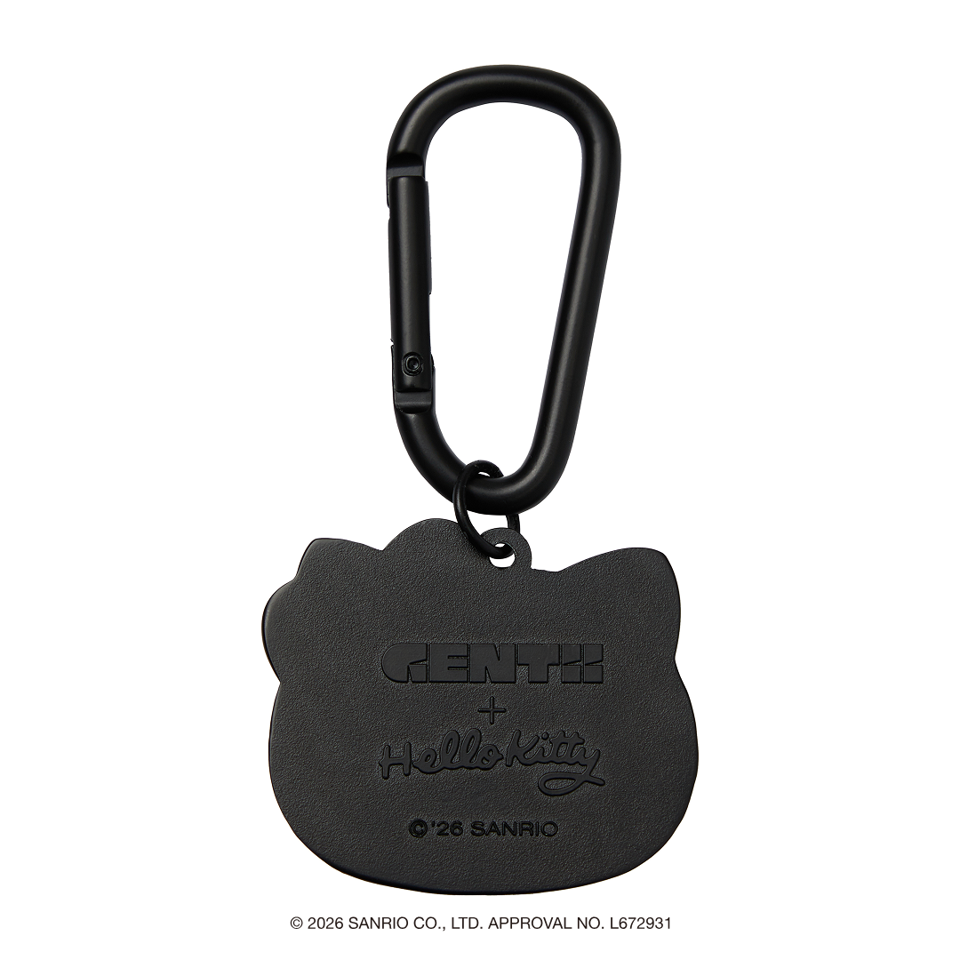 [Metal City] Hello Kitty Carabiner SolidKeyring_Chrome 01/ Black