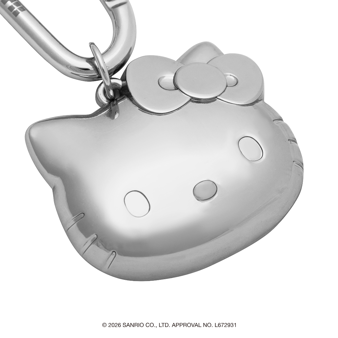[Metal City] Hello Kitty Carabiner SolidKeyring_Chrome 01/ Silver