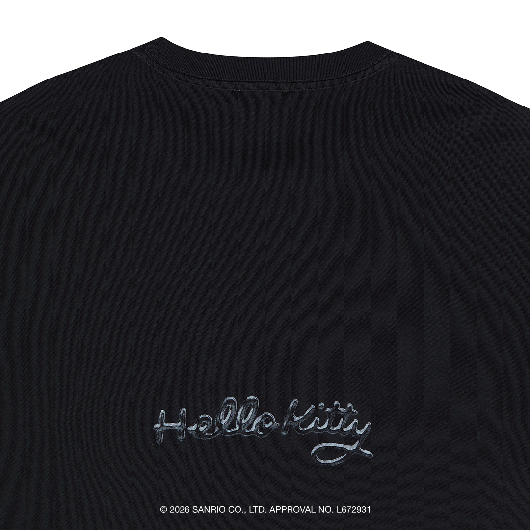 [Metal City] Hello Kitty T-Shirt_Chrome 01/ Black