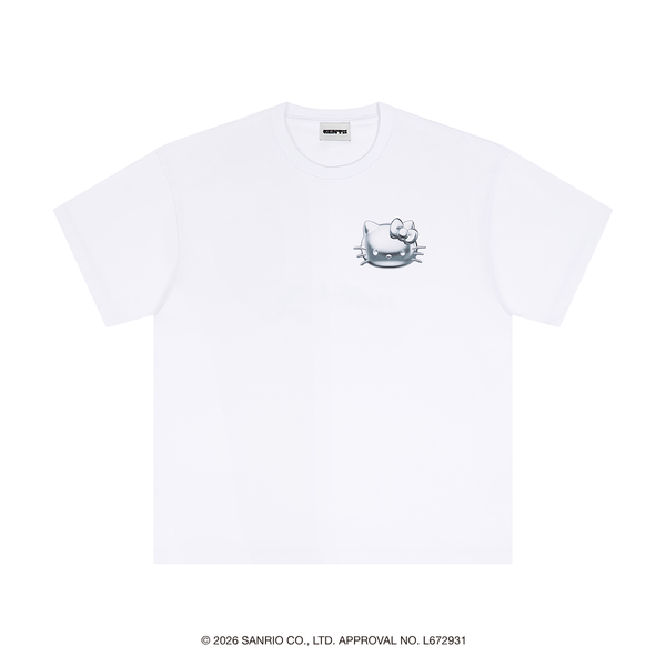 [Metal City] Hello Kitty T-Shirt_Chrome 01/ White