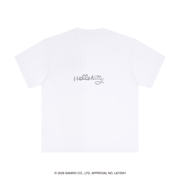 [Metal City] Hello Kitty T-Shirt_Chrome 01/ White