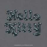 [Metal City] Hello Kitty T-Shirt_Halftone 03/ Charcoal