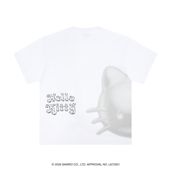 [Metal City] Hello Kitty T-Shirt_Halftone 03/ White
