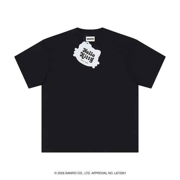 [Metal City] Hello Kitty T-Shirt_Halftone 04/ Black